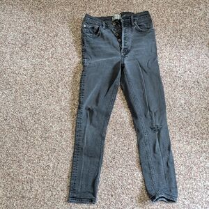 Agalde Black High-Rise Skinny Jeans